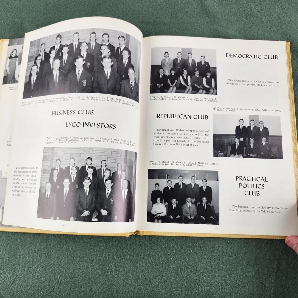 Vintage The‎ Arrow 1966 Lycoming College Williamsport Pennsylvania Yearbook